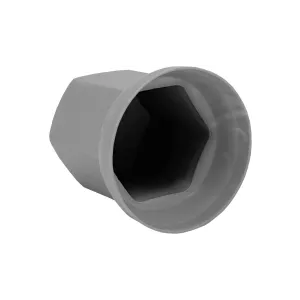 КОЛПАЧОК КОЛЁСНОЙ ШПИЛЬКИ S-33 (ВЫСОКИЙ, ПЛАСТИКОВЫЙ, СЕРЫЙ)