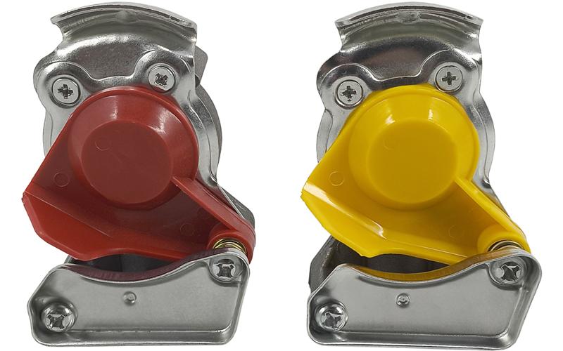 Tête D’accouplement Pneumatique M22 Complète Rigide Avec Soupape Rouge + Jaune (Camion)