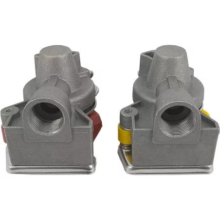 Tête D’accouplement Pneumatique M22 Complète Rigide Avec Soupape Rouge + Jaune (Camion)