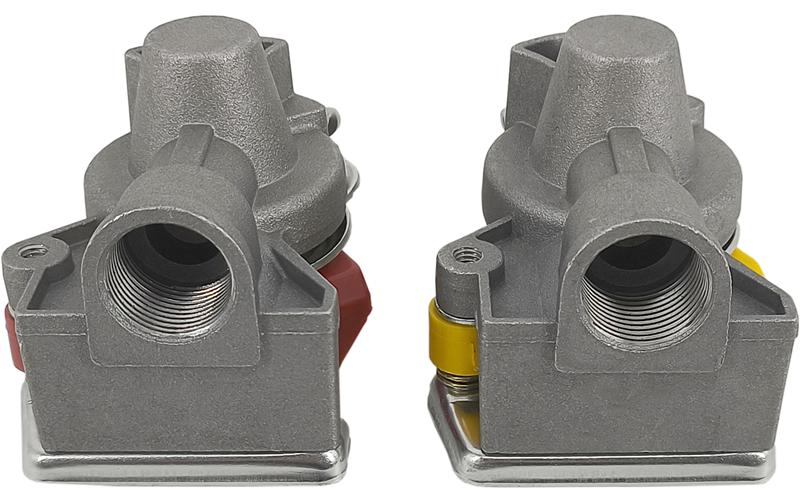 Tête D’accouplement Pneumatique M22 Complète Rigide Avec Soupape Rouge + Jaune (Camion)