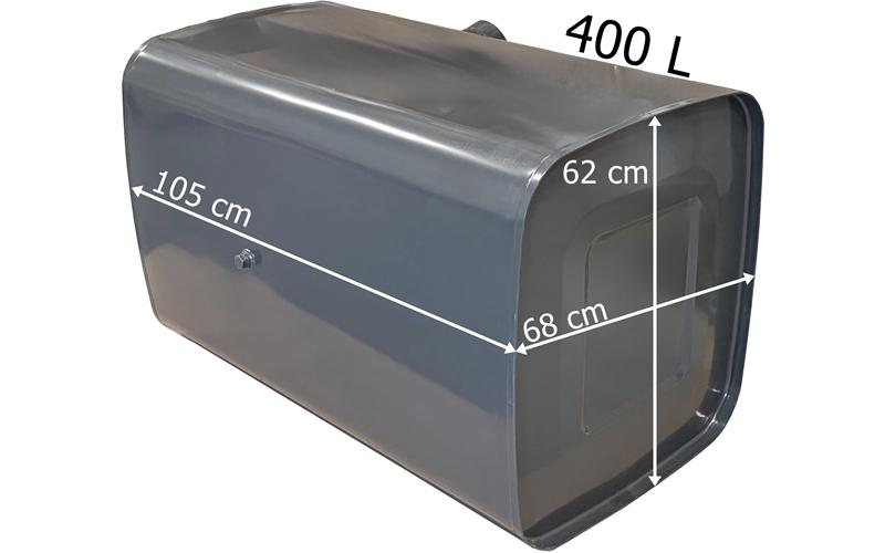 MAN Depósito de Combustible 400L 1050x620x680 (Acero)