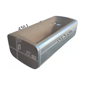 Scania Depósito / Tanque de Combustible 450L de Aluminio 1515x510x710