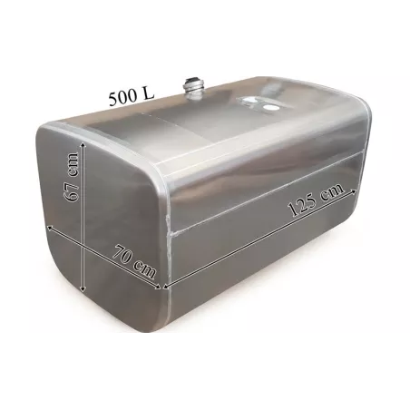 Scania Fuel Tank 500L Aluminum 1250x670x700