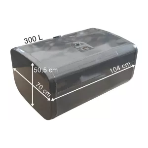Scania Réservoir de Carburant 300L 1040x505x700 (Acier)