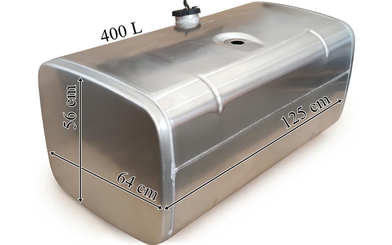 Mercedes Depósito / Tanque de Combustible 400L de Aluminio 1250x640x560