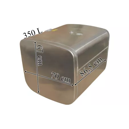 Scania Depósito / Tanque de Combustible 350L de Aluminio 865x670x700