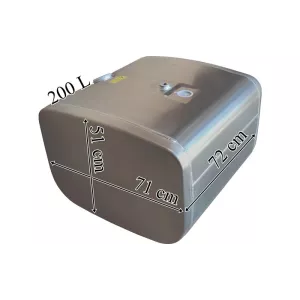 Scania Depósito / Tanque de Combustible 200L de Aluminio 720x510x710
