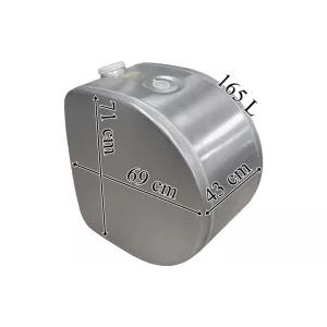 Volvo Depósito / Tanque de Combustible 165L de Aluminio 430x690x710