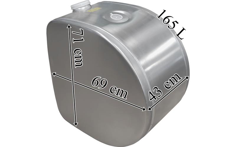 Volvo Depósito / Tanque de Combustible 165L de Aluminio 430x690x710