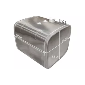 MAN Depósito de Combustible 300L 800x620x680 (Aluminio, 2 Orificios)