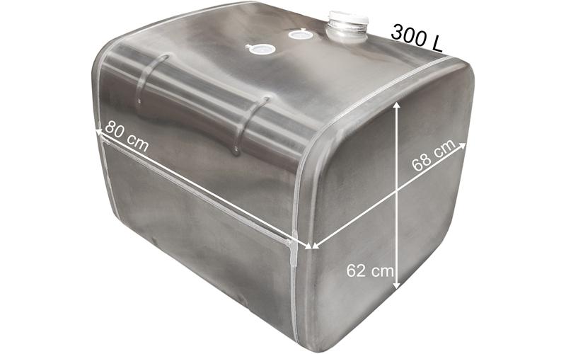 MAN Depósito de Combustible 300L 800x620x680 (Aluminio, 2 Orificios)