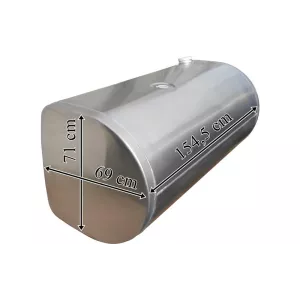 Volvo Depósito / Tanque de Combustible 610L de Aluminio 1530x690x710