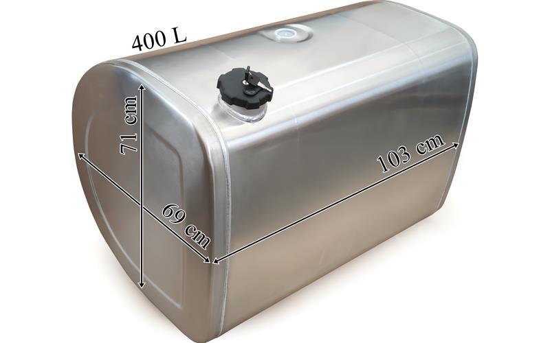 Volvo Depósito / Tanque de Combustible 400L de Aluminio 1030x690x710