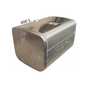 Scania Fuel Tank 400L Aluminum 1014x670x700