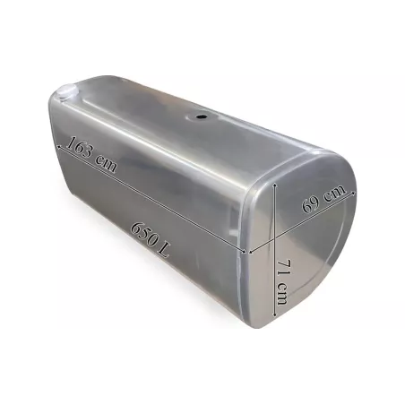 Volvo Depósito / Tanque de Combustible 650L de Aluminio 1630x710x690