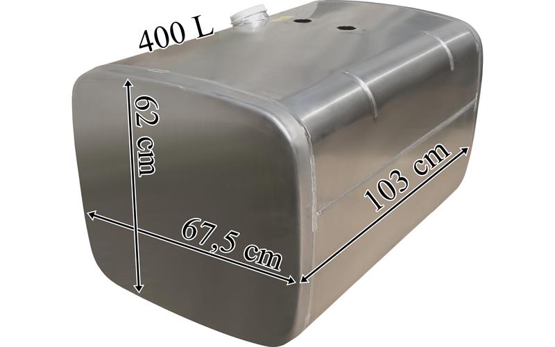 MAN Réservoir de Carburant 400L En Aluminium 1030x675x620