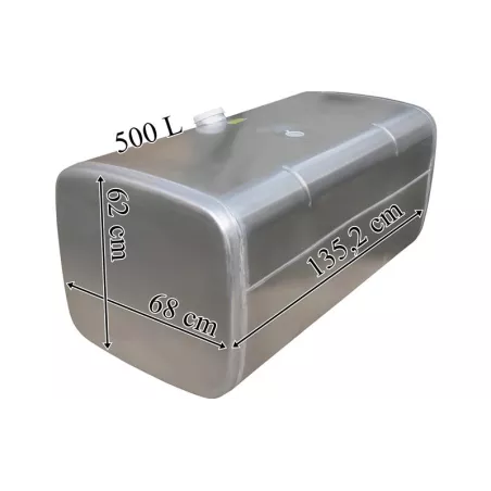MAN Depósito / Tanque de Combustible 500L de Aluminio 1352x620x680
