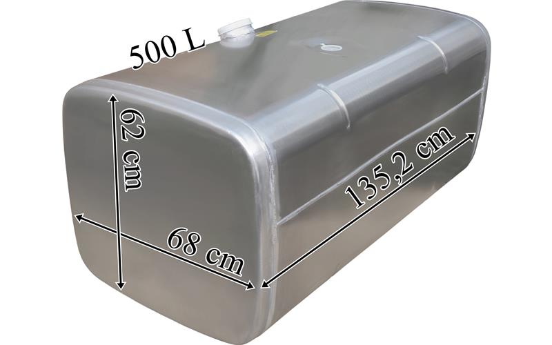 MAN Depósito / Tanque de Combustible 500L de Aluminio 1352x620x680