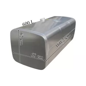 MAN Depósito / Tanque de Combustible 600L de Aluminio 1602x620x680