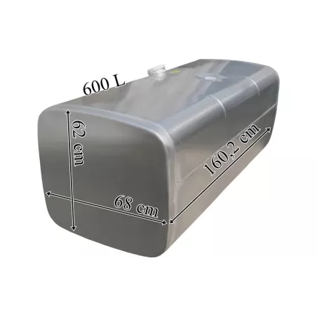 MAN Réservoir de Carburant 600L En Aluminium 1602x620x680