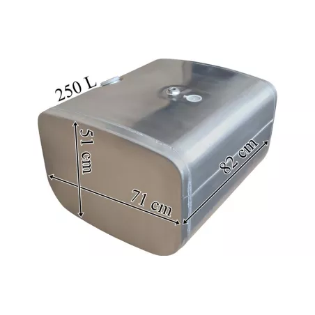 Scania Depósito / Tanque de Combustible 250L de Aluminio 820x510x710