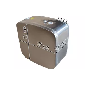 Scania Depósito / Tanque de Combustible 145L de Aluminio 390x670x700