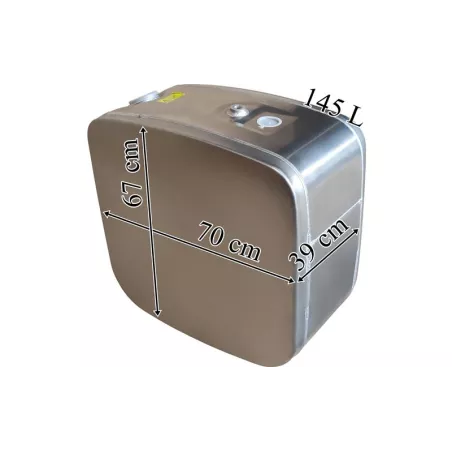 Scania Fuel Tank 145L Aluminum 390x670x700
