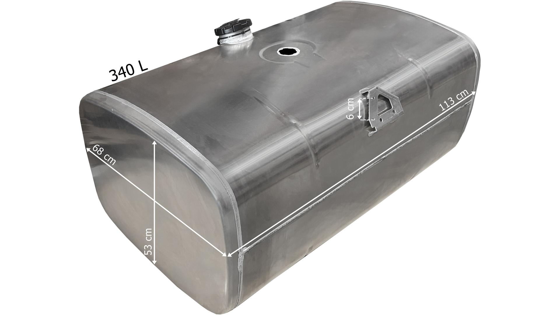 DAF Kraftstofftank 340L 1170×675×505 (Aluminium)