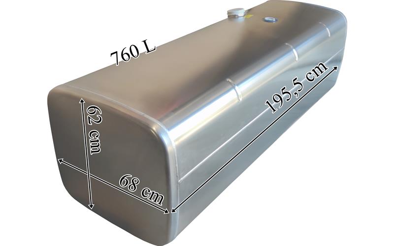Iveco Réservoir de Carburant 760 L En Aluminium 1950x620x680