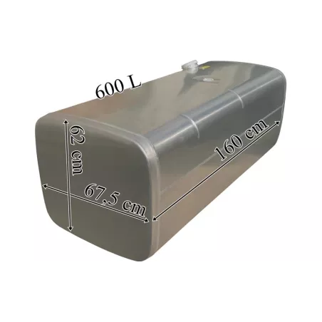 Iveco Réservoir de Carburant 600 L En Aluminium 1600x620x680