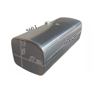 DAF 560L Aluminum Fuel Tank 1640x570x670