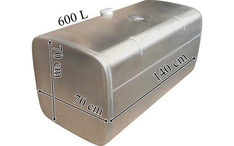 DAF Réservoir de Carburant 600 L En Aluminium 1400x700x700