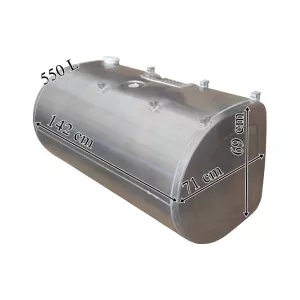 Volvo Renault Depósito / Tanque de Combustible 550 L de Aluminio 1420x690x710