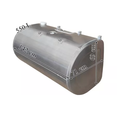 Volvo Renault Depósito / Tanque de Combustible 550 L de Aluminio 1420x690x710