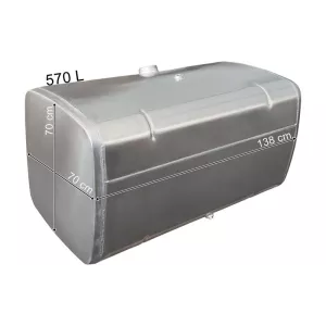 MAN ТОПЛИВНЫЙ БАК 570L 1380x700x700 (АЛЮМИНИЕВЫЙ)
