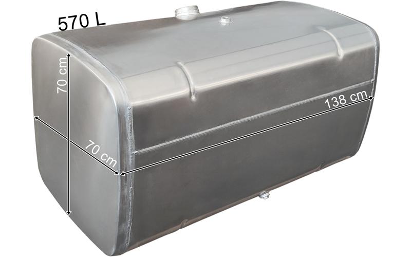 MAN Depósito / Tanque de Combustible 570L de Aluminio 1380x700x700