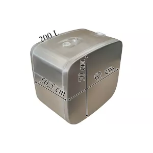 Scania Aluminum Fuel Tank 200L 505x700x670