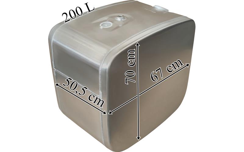 Scania Depósito / Tanque de Combustible 200 L de Aluminio 505x700x670