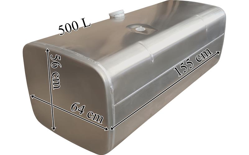 Mercedes Réservoir de Carburant 500L En Aluminium 1550x640x560