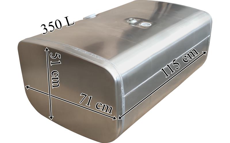 Scania Fuel Tank 350L Aluminum 1150x510x710