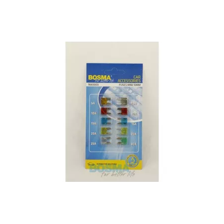 Bosma Fusibles Planos Mini (Juego de 10 Piezas)
