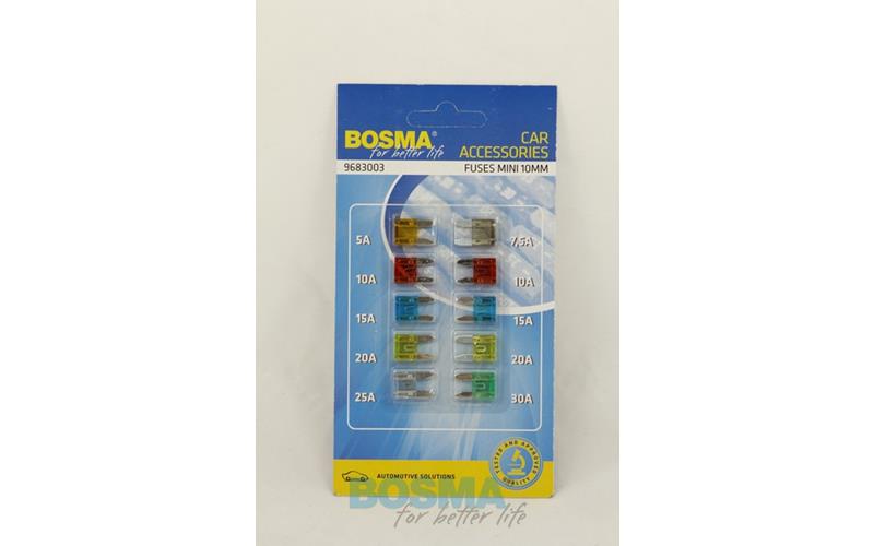 Bosma Flachsicherungen Mini (Set 10 Stück)