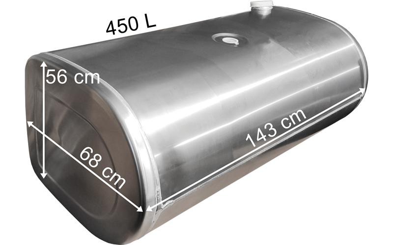 Volvo FH13 / FH4 / Renault Premium DXi Depósito de Combustible 450L 1430x560x670 (Aluminio)