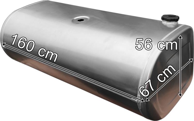 Volvo Renault Depósito / Tanque de Combustible 500L de Aluminio 1630x560x670