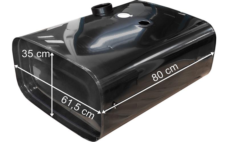 MAN Fuel Tank 150L Steel With 2 Holes 800x615x350