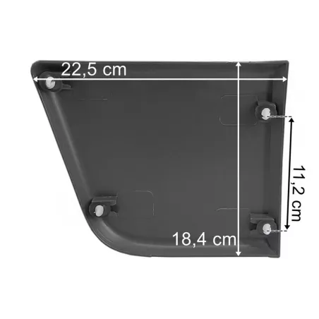 Citroen Jumper II / Fiat Ducato / Peugeot Boxer (04.06-12.17) Listwa Nadwozia Na Błotnik Tył Lewa