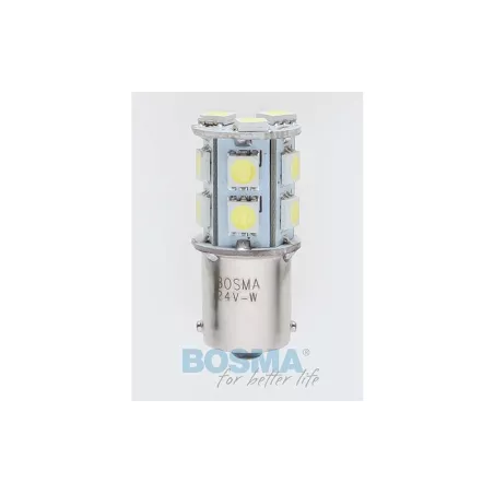 Bosma Bulb 24V 13xLED SMD5050 BA15S 6000k White