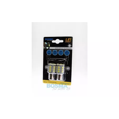 Bosma ЛАМПА 24V 24xLED SMD5050 BA15S 6000k БЕЛАЯ (2 ШТУКИ)