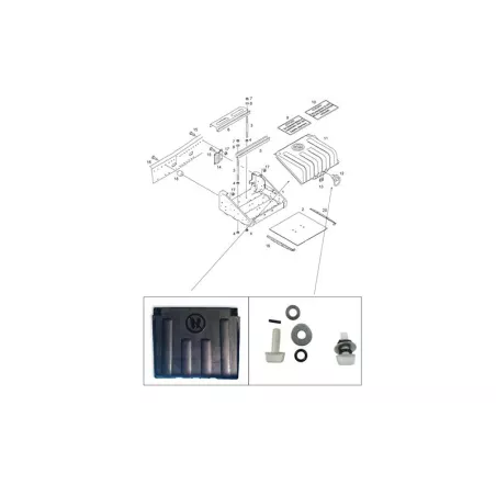 MAN TGA TGS TGX Batterieverriegelung, Befestigung