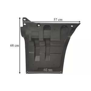 MAN TGA L / LX / M / TGS Przedłużenie Drzwi Prawe Szare